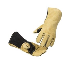 HOLY <b>SIGNS</b> HSI-0018 Cowhide Leather 14 Inch Welding Gloves EN420 Heat Proof Reinforced Thumb Molten Metal Splash Protection - Product Image 5