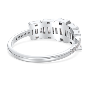 Anillos de compromiso de moissanita de 0.95 quilates REYES a precio mayorista en plata de ley 925, regalo de boda de lujo, joyería fina para mujer - Product Image 4