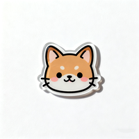 Autocollants acryliques personnalisés de réfrigérateur de dessin animé Aimant de réfrigérateur Aimant de réfrigérateur de souvenir de logo personnalisé