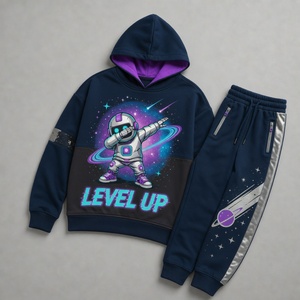 Mens Cotton Fleece Exercise Suit Hooded Sweatshirt Jogger <b>Pants</b> Professional Sports Clothing Custom Logo - Product Image 1