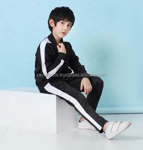 Ensemble de survêtement zippé pour enfants, vente en gros, vêtements de sport, jogging pour garçons, survêtement zippé pour enfants, streetwear tendance, respirant - Product Image 2