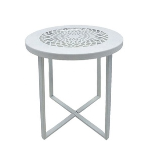 Taburete de aluminio Chapado en Bronce Antiguo, mesa lateral de estilo moderno y otomanas para muebles del hogar, personalización a granel - Product Image 5