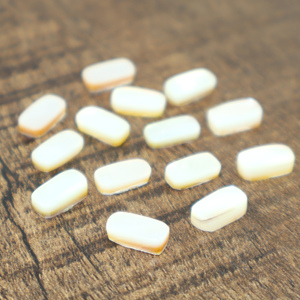 Pierre précieuse naturelle en nacre, cabochon, forme coussin, 5x10mm, pierre en vrac pour la fabrication de bijoux, vente en gros, en provenance d'Inde - Product Image 2