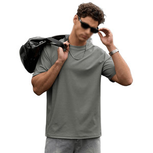 ผู้ผลิตเสื้อผ้าจากโรงงานโดยตรง เสื้อยืดผู้ชายทรงริงเกอร์ น้ำหนักเบา ทันสมัย แฟชั่นล้ำสมัย เสื้อยืดผู้ชาย - Product Image 1