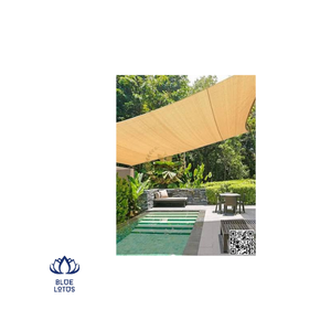 PRECIO IMPERDIBLE: Toldo Colgante Moderno de Cuero Ecológico para Exteriores, Diseño Loto Azul, con Materiales Reciclables - Product Image 6