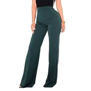 Nouveau pantalon large tendance pour femme, taille haute, respirant, pour le travail, OEM ODM - Product Image 1