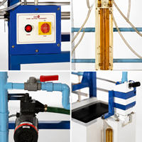Appareil de mesure de la friction dans les conduites, équipement de laboratoire de mécanique des fluides |   Vérificateur d'équations Darcy Weisbach pour ingénieurs en hydraulique