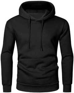 Sweat-shirt à capuche tactique noir pour homme, style streetwear, en coton, pull-over, style utilitaire, logo personnalisé, marque privée, fabricant en gros - Product Image 1