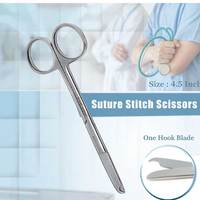 Kit de Suture Orthopédique pour Chirurgie Mineure, 13 Pièces, Boîte à Instruments, Instruments Chirurgicaux Médicaux Vétérinaires, Ensemble d'Instruments en Acier Inoxydable pour Chevaux