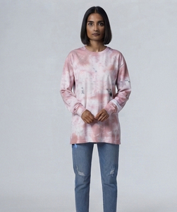T-shirt oversize vintage délavé à l'acide pour femme, manches longues, coupe ample, épaules tombantes, style streetwear décontracté d'été - Product Image 5