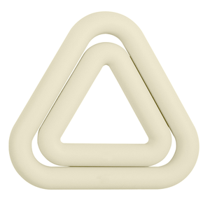 Haltère triangulaire en silicone antidérapant au toucher confortable pour Pilates, exercices de renforcement du tronc et entraînement à domicile - Product Image 1