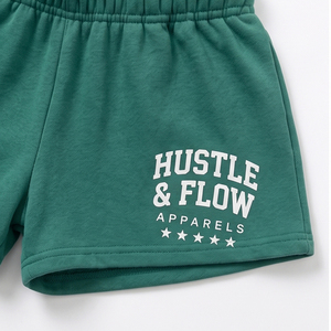Conjunto de Pantalones Cortos con Capucha para Mujer, Cómodo para Invierno, 100% Algodón Felpa, Logotipo Personalizado Impreso, Ropa Casual Urbana - Product Image 6