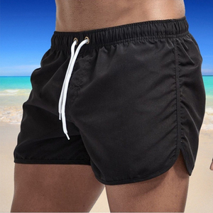 Short de plage pour hommes, short de bain à séchage rapide, léger, short d'été, taille élastique, cordon de serrage, short décontracté pour les vacances - Product Image 2