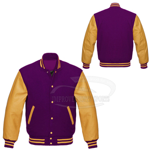 2024 fabricant personnalisé de haute qualité Vintage hiver et automne hommes en cuir Baseball Letterman Varsity vestes - Product Image 6