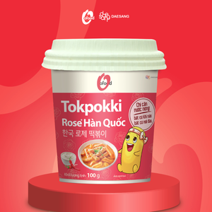 O'Food Auténtico Tokpokki Coreano Instantáneo Sabor Rosa (Taza de 100g) Precio Mayorista de Alta Calidad Comida callejera coreana - Product Image 4