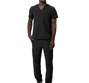 Medical <b>Scrubs</b> Uniform Set Unisex Soft Fabric Comfortable Nursing Hospital Doctor Clinic Daily Workwear - Product Image 1