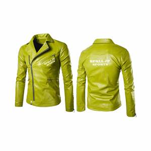 โรงงานผลิตเสื้อผ้าหนัง ราคาโรงงาน รับผลิตเสื้อแจ็คเก็ตหนังตามขนาดที่ต้องการ ซับในโพลีเอสเตอร์ แจ็คเก็ตหนังแบบมีซิป - Product Image 4