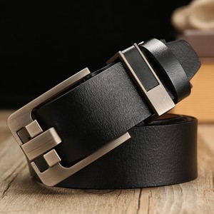 Ceinture en cuir véritable pour hommes, vente en gros, ceinture classique vintage pour hommes, boucle en alliage, luxe, loisirs, affaires, polyvalente - Product Image 1