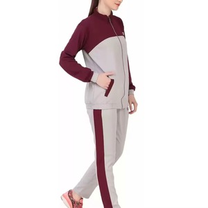 Fabricante de Pakistán, último diseño, conjunto deportivo con cremallera para mujer, 100% algodón, color personalizado, conjunto deportivo para mujer en venta - Product Image 2