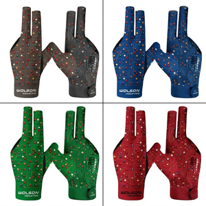 Guantes de Snooker Portátiles de Alta Calidad, Tela Elástica Suave, Diseño de Tres Dedos, para Práctica Profesional y Torneos de Billar - Product Image 2