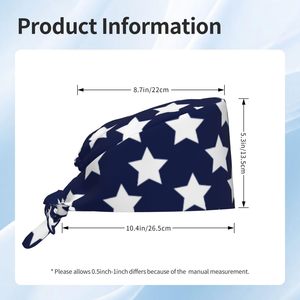 Surgical Pattern Printed Unisex Adjustable <b>Scrub</b> Hats Quick Dry Breathable Worsted Fabric Needle Detection Custom Logo Doctors - Product Image 4