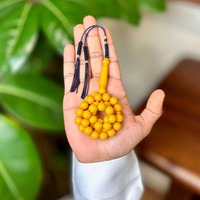 Tasbih religieux en résine acrylique écologique peint à la main de qualité supérieure, 99 perles, Misbaha de prière musulmane, bénédiction