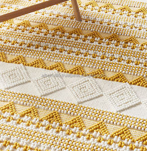 Handmade Bohemian <b>Outdoor</b> <b>Rug</b> Sustainable Cotton Indian Decorative <b>Rugs</b> With Unique Design & Color Options - Product Image 1