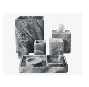 Ensemble de salle de bain en résine solide, design unique, accessoires de salle de bain de bonne qualité, article de décoration intérieure, fabriqué en Inde - Product Image 1