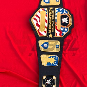 Ceintures de championnat de lutte mondiale poids lourd des États-Unis personnalisées, taille adulte, plaques en métal zinc, sangle en cuir 4 mm, titre - Product Image 2