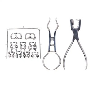 Rubber Dam Kit Stainless Steel Reusable Manual Molar Deep Buccal Cavity Wide Flange Dental Endodontic <b>Tool</b> CE Certified Class I - Product Image 3
