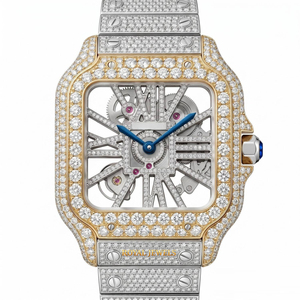 Montre à quartz avec cadran en diamant, boîtier carré, bracelet en acier inoxydable, montre analogique de luxe, style bijoux unisexe - Product Image 4
