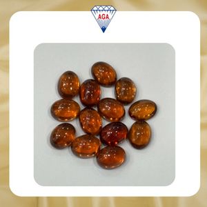Exclusivo Cabujón de Hessonita Marrón, Gema Natural Ovalada Suelta, Corte Trillón Facetado, 3mm de Altura, para Fabricación de Joyas, Venta al por Mayor, OEM - Product Image 6
