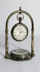Antique Brass Nautical Desk <b>Clock</b> Vintage Maritime Ships Style <b>Table</b> <b>Clock</b> - Product Image 2