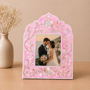 <b>Top</b> Quality Decorative Square Mother of <b>Pearl</b> Inlay Custom Design Photo Frame Handicrafts Wall Decor Customizable Size - Product Image 2
