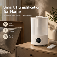 Humidificateur de bureau grande capacité 4L, humidificateur à brume froide 300ml/h, humidificateur silencieux pour la pièce avec télécommande pour le bureau et la maison