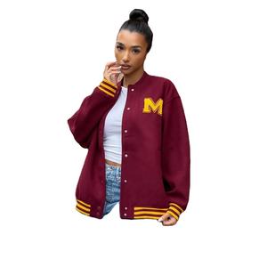 Chaqueta Varsity de Invierno Transpirable de Calidad Personalizada para Hombre y Mujer con Forro de Algodón - Product Image 6