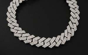 14K Solid Gold Moissanite Pave Cuban Link Bracelet 7-9 Inch 6MM 16MM Trendy Party <b>Men</b> Unisex Women Hip Hop Jewelry Gift - Product Image 4