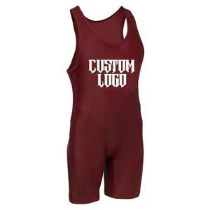 Kivotech High Quality Adult Wrestling <b>Singlet</b> Custom Logo Sizes Customized Color Breathable Quick Dry Spandex/Polyester - Product Image 4