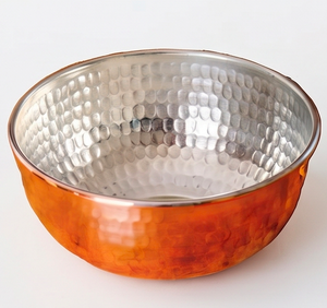 Handmade Hammered Copper <b>Bowl</b> Traditional <b>Chinese</b> Design Food Serving Dish Uncoated Metal <b>Bowls</b> Gifting Use And Kitchen Use - Product Image 1