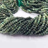 Perles de pierre d'émeraude naturelle, boule ronde lisse pour la fabrication de bijoux de bricolage du fabricant fournisseur