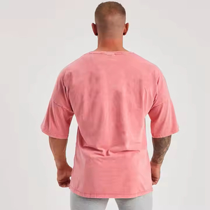 Camiseta Larga de Algodón para Hombre, Hecha a Medida, Estilo Oversize, Hombros Caídos, Ecológica, Transpirable, Tejido Grueso, Estilo Urbano, Económica - Product Image 5