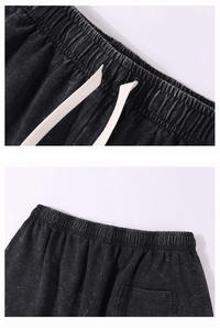 Summer Streetwear High Street Vintage Casual Running Custom Pure Cotton Muti-color Washed <b>Old</b> Batik White <b>Shorts</b> for Men - Product Image 4