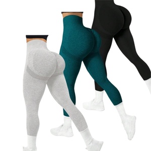Custom Fitness Sports V Shaped Cut High Waist Yoga Pants with <b>Pockets</b> Side Women Warm Pilates <b>Leggings</b> Spandex/Nylon Quick Dry - Product Image 4