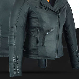 Chaqueta de Motocicleta de Cuero para Mujer, Profesional, Impermeable, Resistente al Viento, Transpirable, Tallas Grandes, Estilo Moderno, Última Colección - Product Image 6