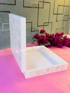 Caja de Joyería Rectangular Moderna Blanca de Lujo, Grabada y Personalizada, Hecha a Mano, al Mejor Precio al por Mayor - Product Image 2