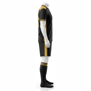 Uniformes de football personnalisés de couleur unie, service OEM, uniformes de football sur mesure, uniformes unisexes respirants et imprimés, conçus sur mesure - Product Image 4