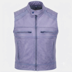 Gilet en cuir imperméable sur mesure, prix de gros, respirant, pour homme, hiver, décontracté, fabriqué au Pakistan - Product Image 3