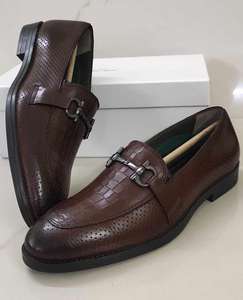 Zapatos Oxford de Piel Genuina con Cordones para Hombre, Impermeables, para Oficina, Carrera y Boda, Antideslizantes, Ligeros y de Secado Rápido - Product Image 1