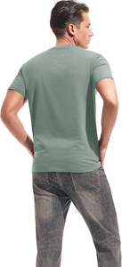 T-shirts décontractés surdimensionnés pour hommes, 100 % coton épais, imprimés sérigraphiés, respirants, col rond, en tissu peigné 200g, vente en gros - Product Image 2