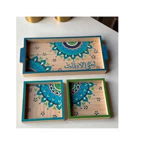 Latest Design Metal Food Serving <b>Tray</b> Round Shape Customized Size Chocolates <b>Snacks</b> <b>Tray</b> By Home Arts - Product Image 4